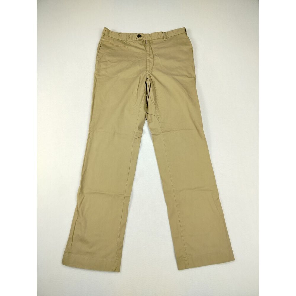 Perry Ellis Dress Pants Men's 32 Khaki Portfolio Classic Fit Corpcore Workwear